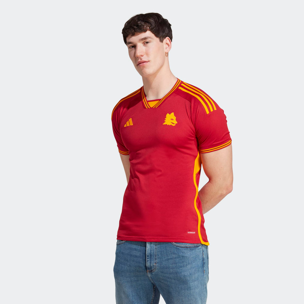 ADIDAS AS ROMA HOME SHIRT JERSEY 2023-2024