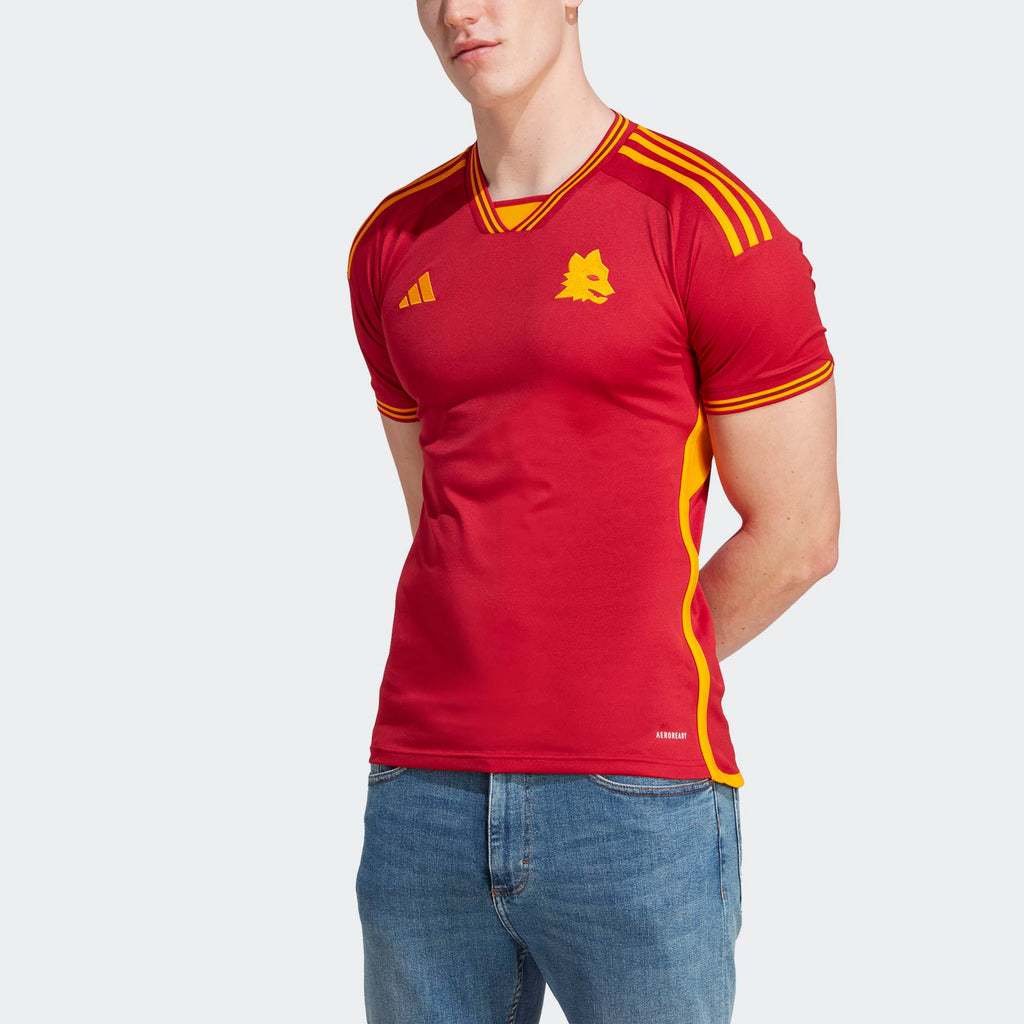 ADIDAS AS ROMA HOME SHIRT JERSEY 2023-2024