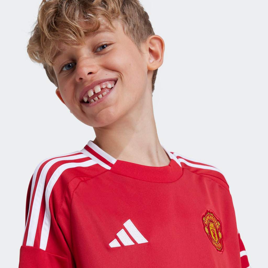 ADIDAS MANCHESTER UNITED HOME JERSEY SHIRT JUNIOR 2024-2025