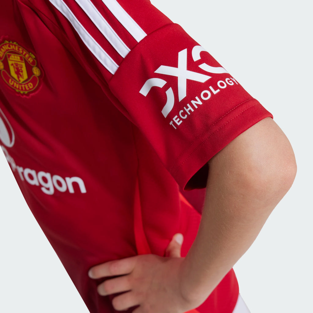 ADIDAS MANCHESTER UNITED HOME JERSEY SHIRT JUNIOR 2024-2025