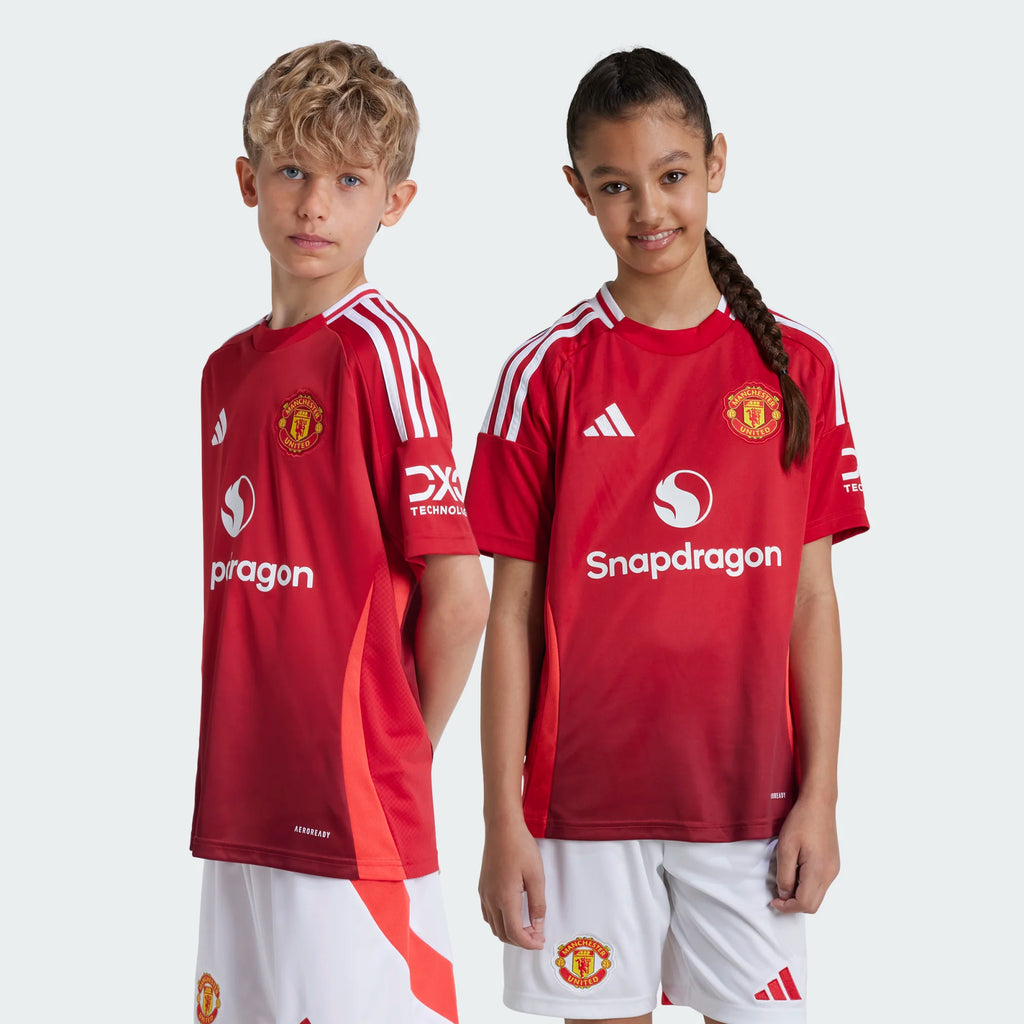 ADIDAS MANCHESTER UNITED HOME JERSEY SHIRT JUNIOR 2024-2025
