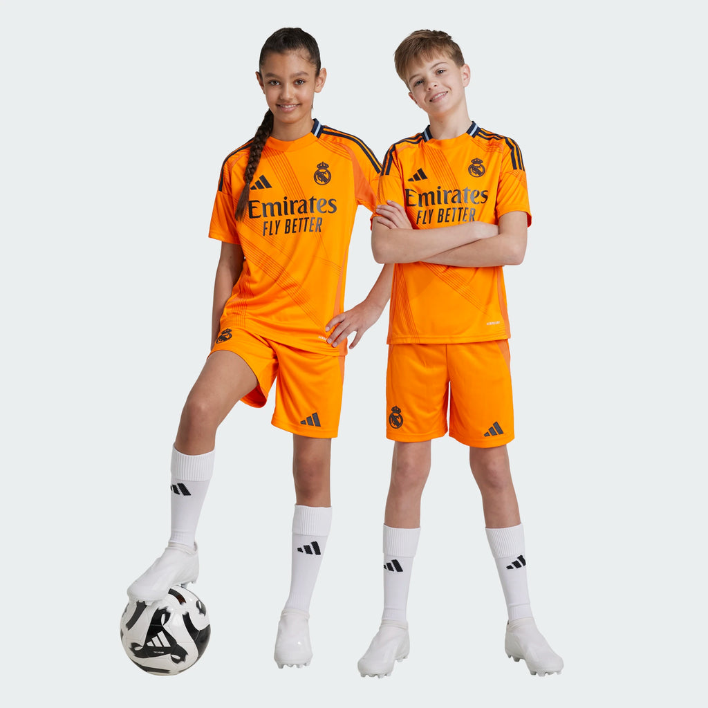 ADIDAS REAL MADRID AWAY YOUTH KIT 2024-2025