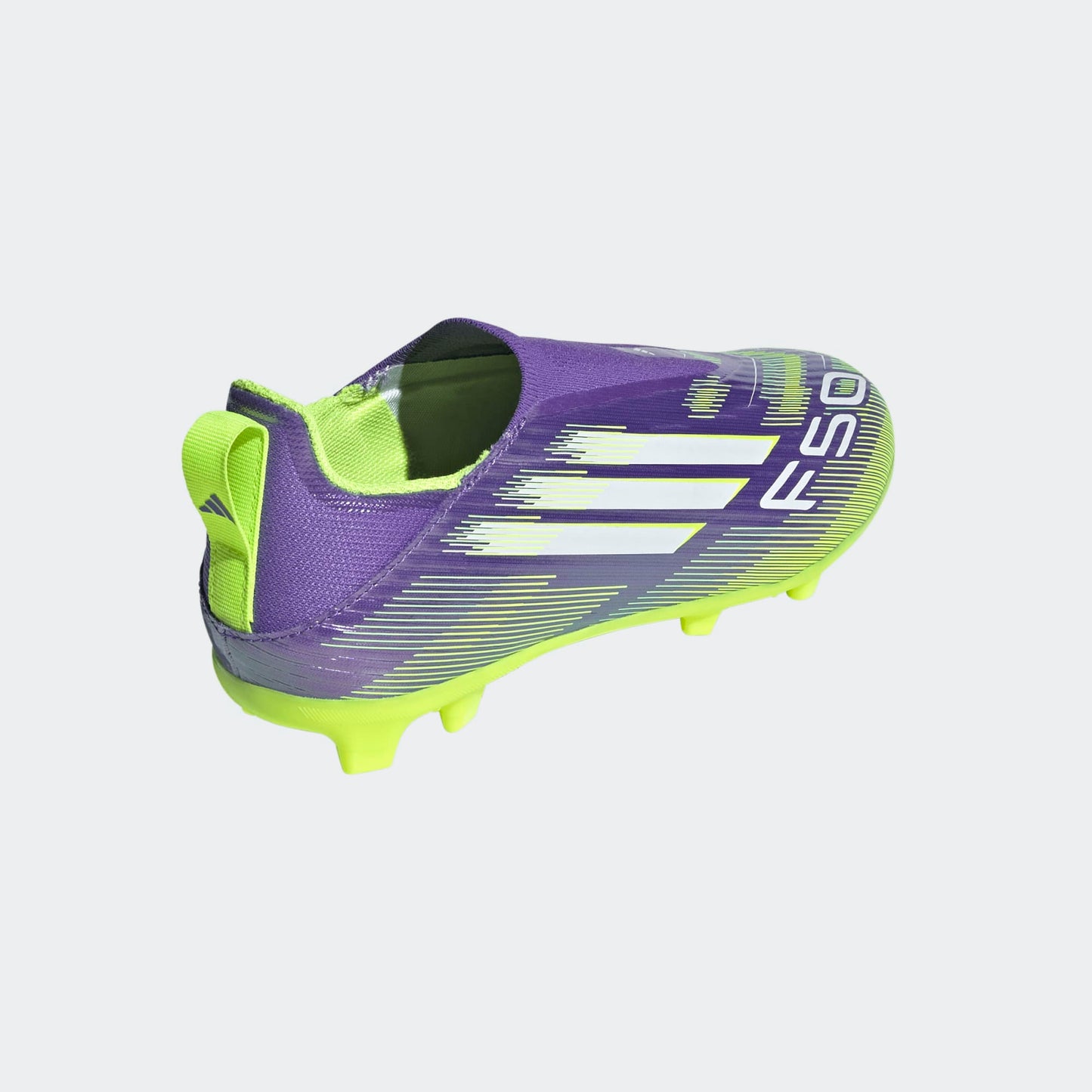 ADIDAS F50 LEAGUE LL FG/MG JUNIOR veterloze voetbalschoenen voor kinderen op gras/kunstgras. Kickoff Antwerpen voetbalshop.
