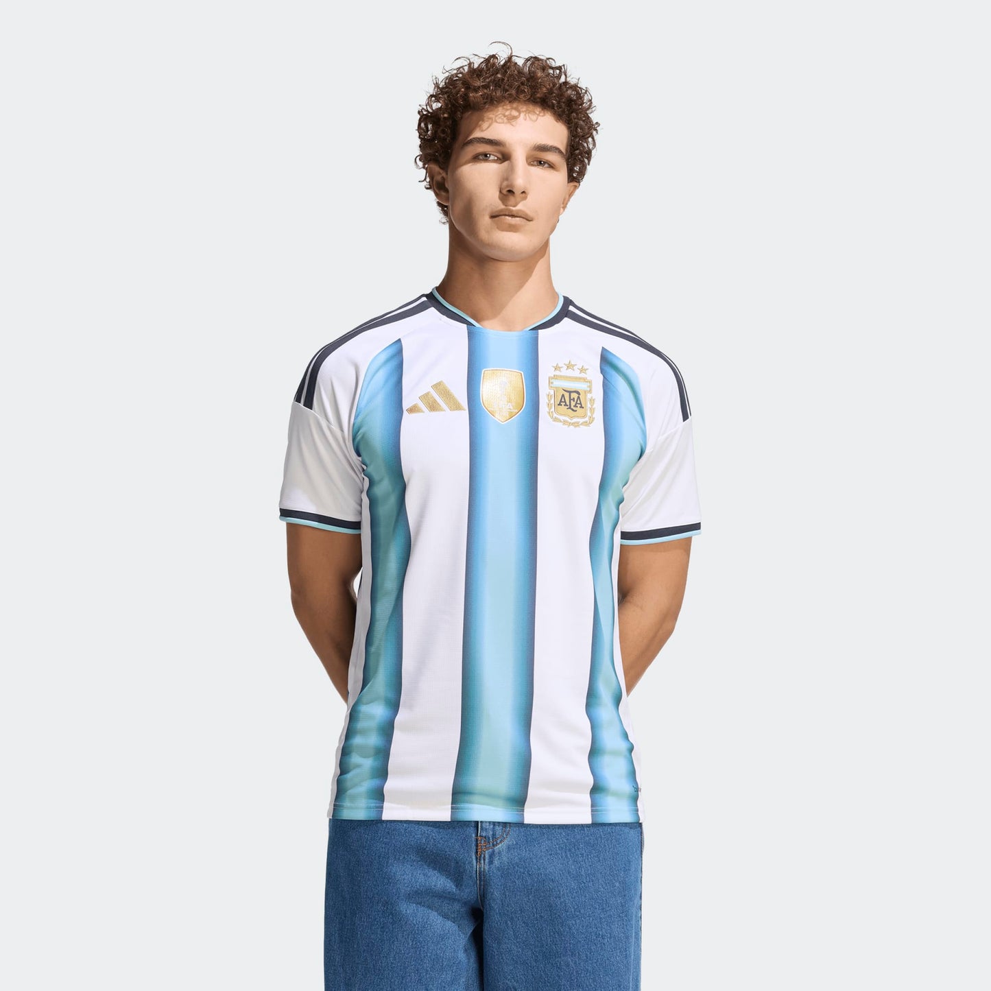 Adidas AFA Argentinië Home Jersey 2026 – officieel Argentinië thuisshirt met Climacool, verkrijgbaar bij Kickoff Antwerpen