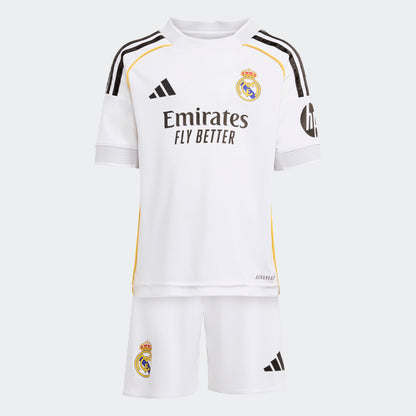 ADIDAS REAL MADRID HOME MINI KIT 2025-2026-verkrijgbaar bij Kickoff Antwerpen-voetbalwinkel