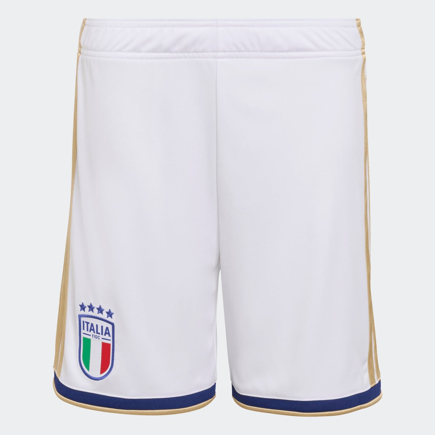 Adidas Italië Home Short voor kids 2025/2026 – officieel FIGC voetbalshort met Climacool-technologie, verkrijgbaar bij Kickoff Antwerpen voetbalshop
