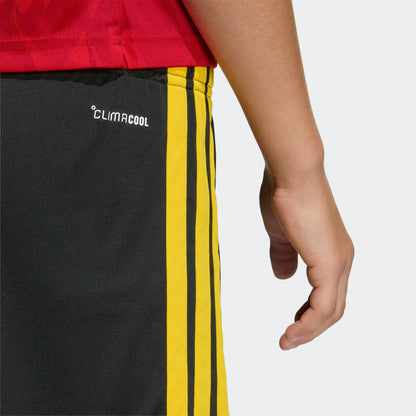 Adidas België Thuis Short 2025/2026 – officiële RBFA voetbalshort met Climacool-technologie, verkrijgbaar bij Kickoff Antwerpen voetbalshop