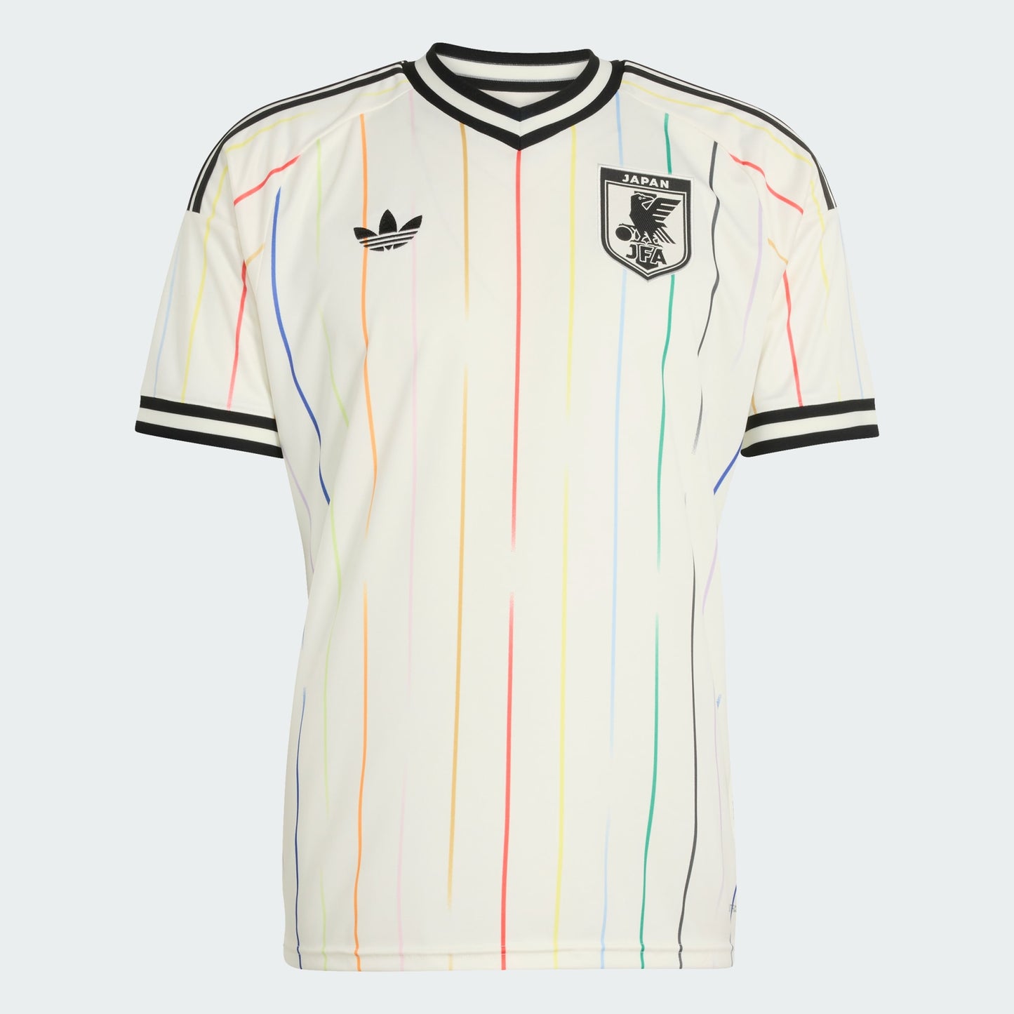 Adidas Originals JFA Japan Away Jersey 2026-2028 uitshirt met Trefoil-logo en Japanse bondbadge, verkrijgbaar bij voetbalshop Kickoff Antwerpen.