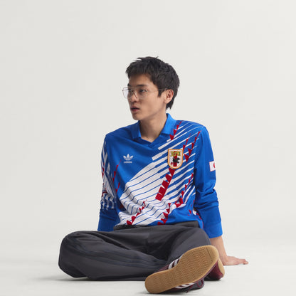 Adidas JFA Japan 1993 Home Retro Football Shirt Jersey blauw officieel retro voetbalshirt heren Kickoff Antwerpen de voetbalshop van Antwerpen