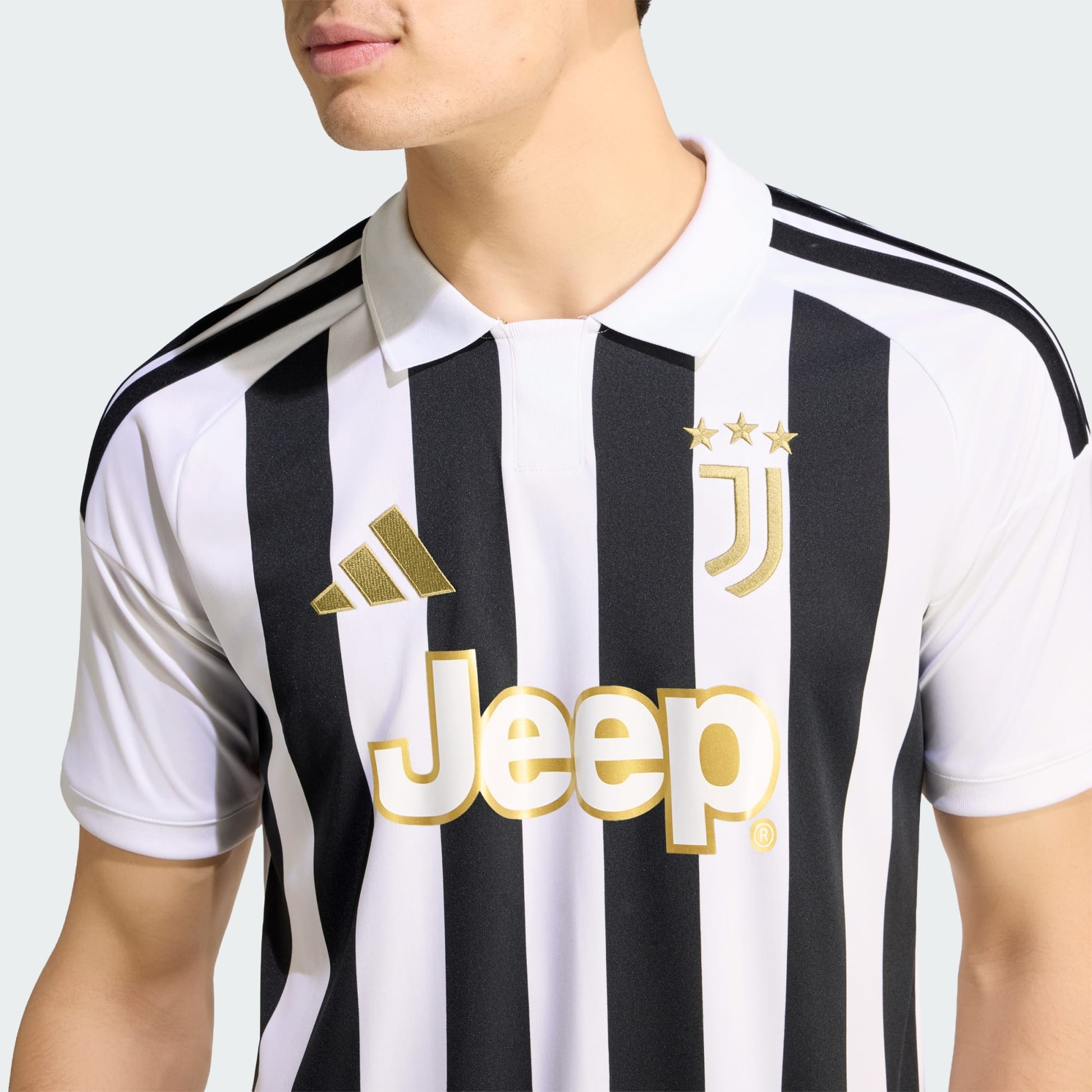 Adidas Juventus Home Kit 2026-2027 compleet thuistenue zwart wit goud shirt  Kickoff Antwerpen de voetbalshop van Antwerpen