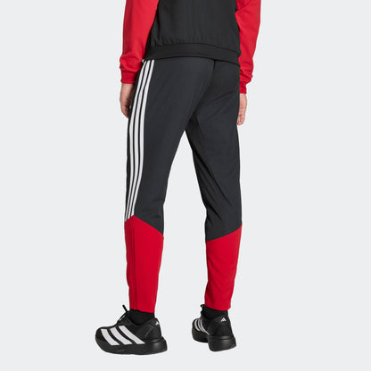 Adidas DFB Duitsland Presentation Pants zwart heren, gedragen door het elftal voor het WK 2026. Officieel product Kickoff Antwerpen. voetbalshop