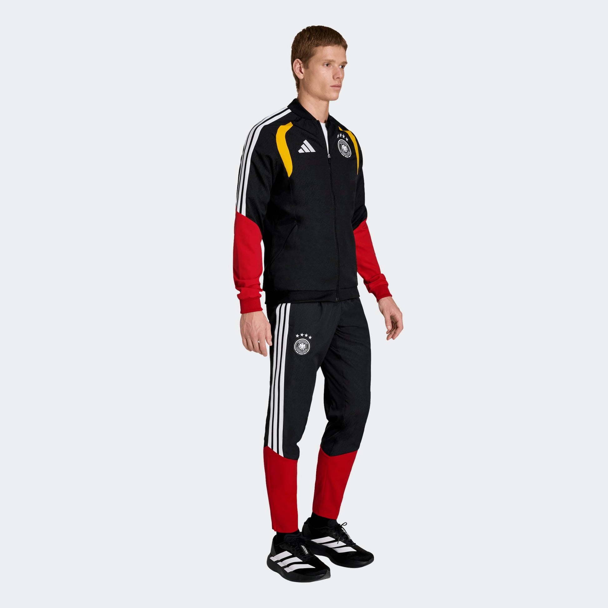Adidas DFB Duitsland Presentation Jacket WK 2026 collectie, gedragen door spelers, exclusief Kickoff Antwerpen voetbalshop