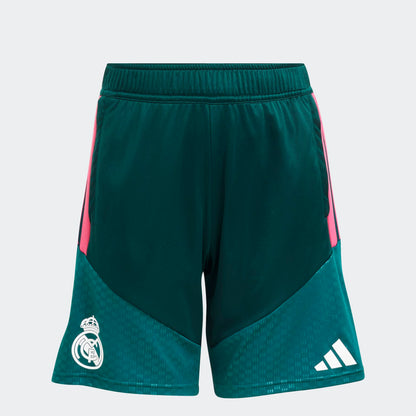 Adidas Real Madrid Training Short kids junior korte voetbalbroek groen roos heren Kickoff Antwerpen de voetbalshop van Antwerpen