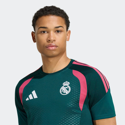 Adidas Real Madrid Training Jersey 2026-2027 officieel trainingsshirt heren donker groen roos  Kickoff Antwerpen de voetbalshop van Antwerpen