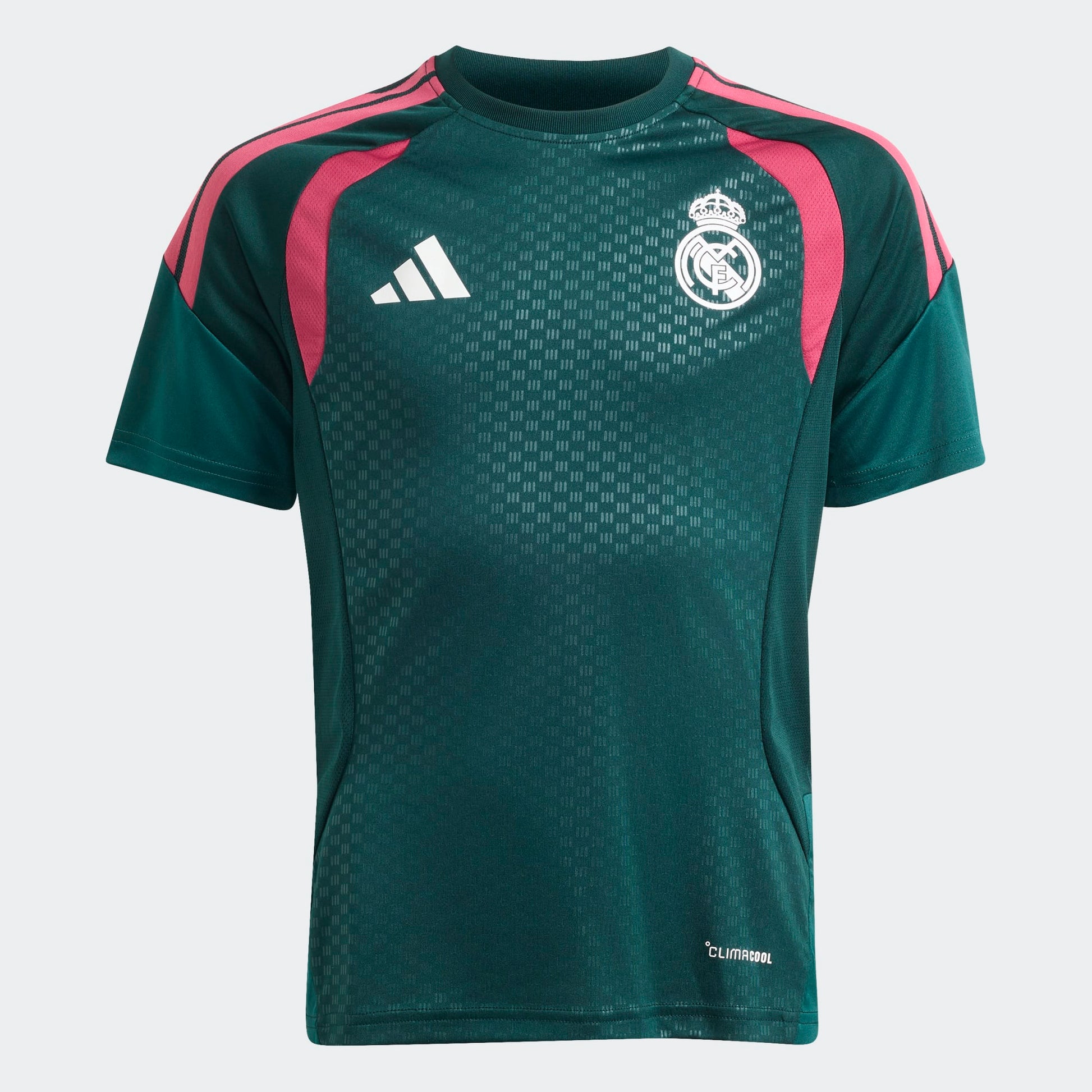 Adidas Real Madrid Training Jersey kids junior groen roos  voetbalshirt trainingsshirt Kickoff Antwerpen de voetbalshop van Antwerpen