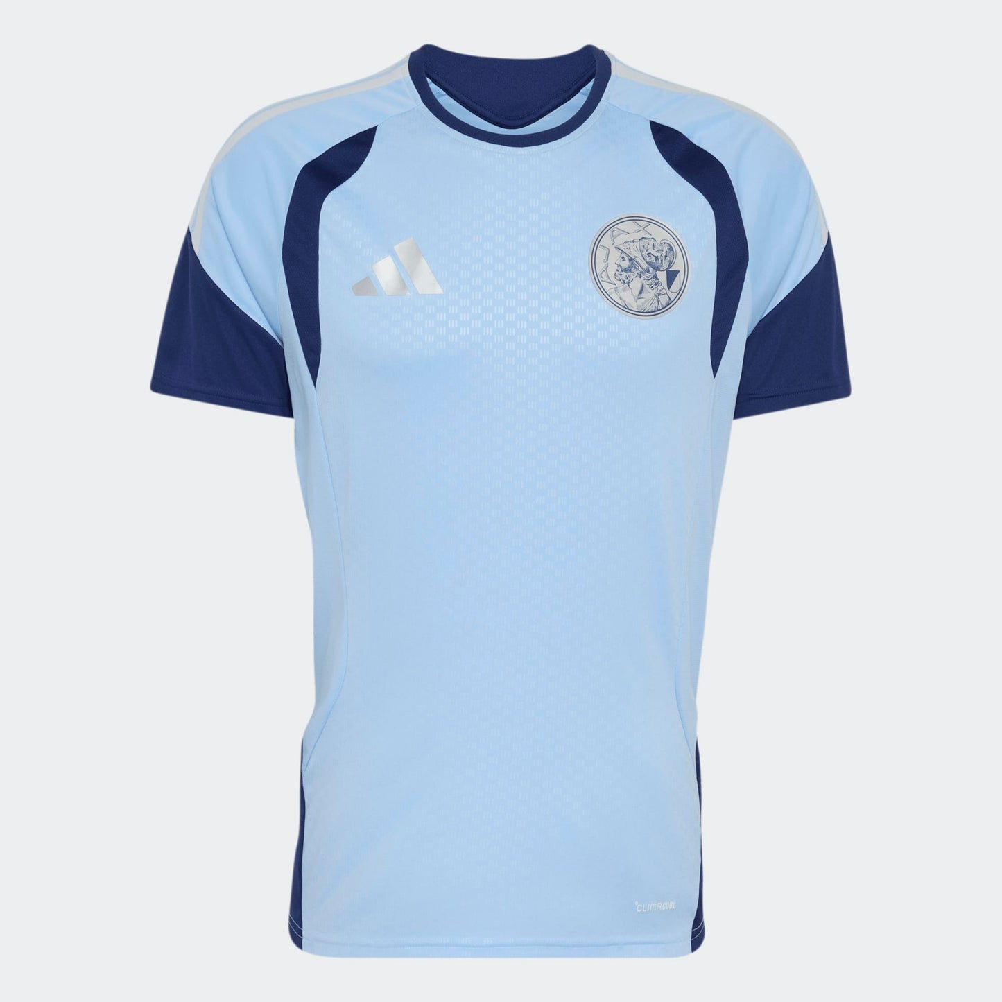 Adidas Ajax Amsterdam Training Jersey met Climacool technologie blauw donkerblauw heren trainingsshirt Kickoff Antwerpen de voetbalshop van Antwerpen