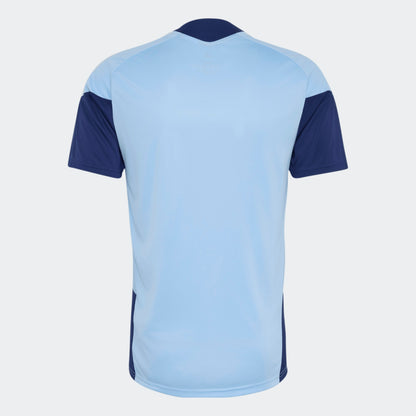 Adidas Ajax Amsterdam Training Jersey met Climacool technologie blauw donkerblauw heren trainingsshirt Kickoff Antwerpen de voetbalshop van Antwerpen