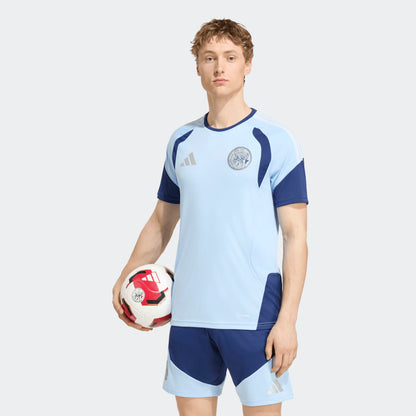 Adidas Ajax Amsterdam Training Jersey met Climacool technologie blauw donkerblauw heren trainingsshirt Kickoff Antwerpen de voetbalshop van Antwerpen