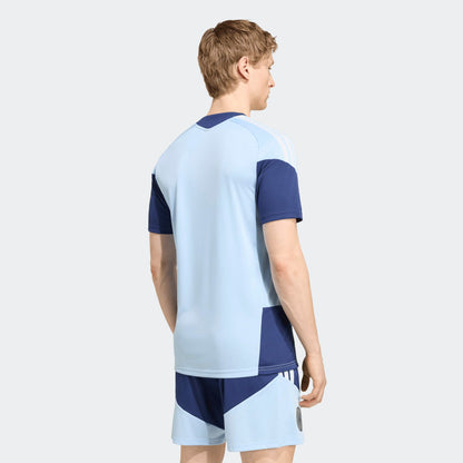Adidas Ajax Amsterdam Training Jersey met Climacool technologie blauw donkerblauw heren trainingsshirt Kickoff Antwerpen de voetbalshop van Antwerpen
