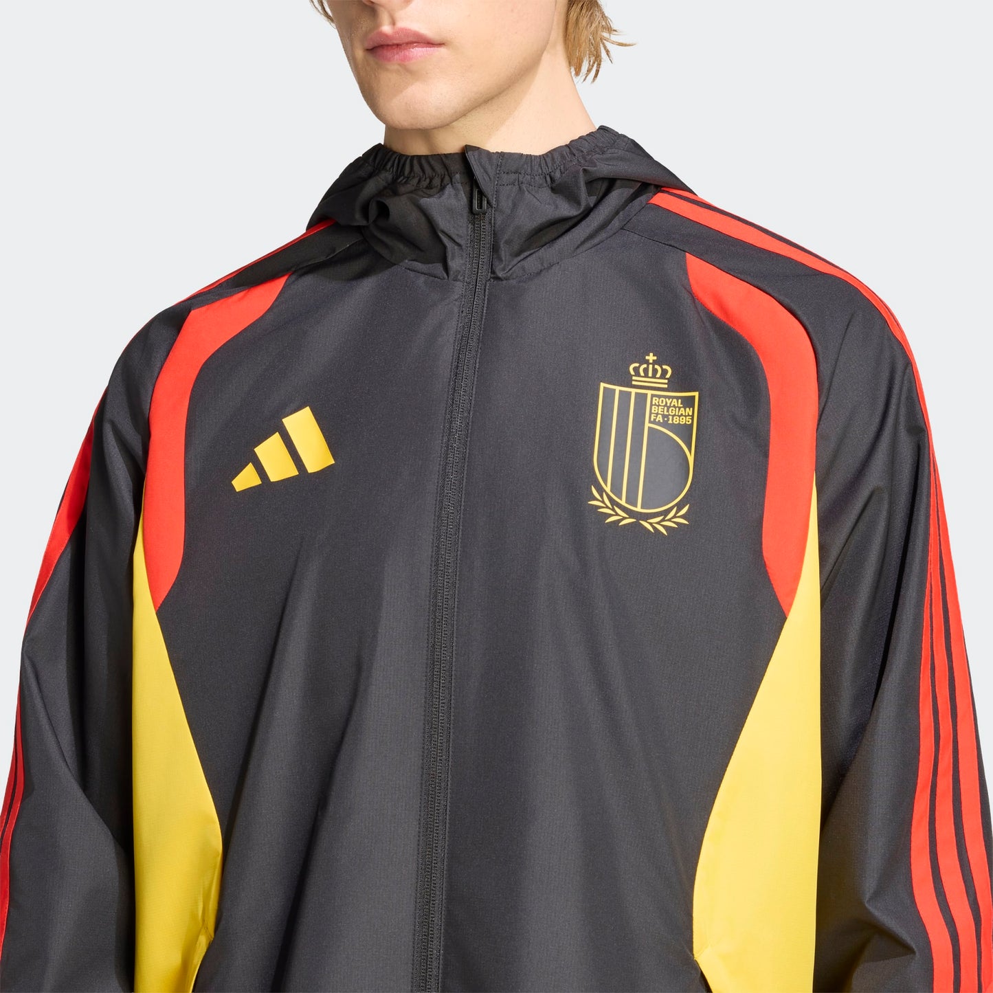 Adidas België All Wheater jacket 2025/2026 – Officiële RBFA Regenjas | Kickoff Antwerpen voetbalshop