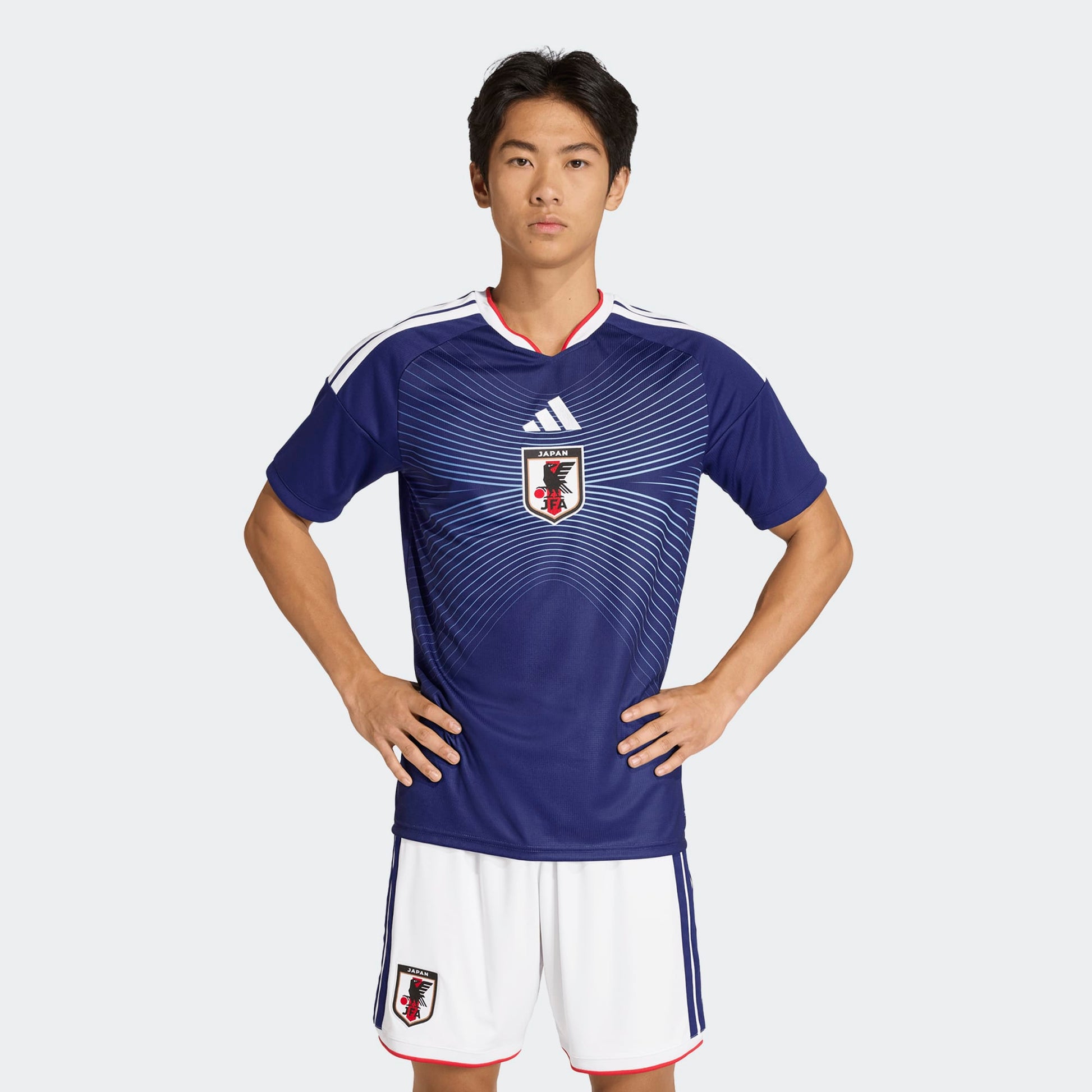 Adidas JFA Japan Home Jersey WK 2026 – officieel thuisshirt van Japan, beschikbaar bij Kickoff Antwerpen