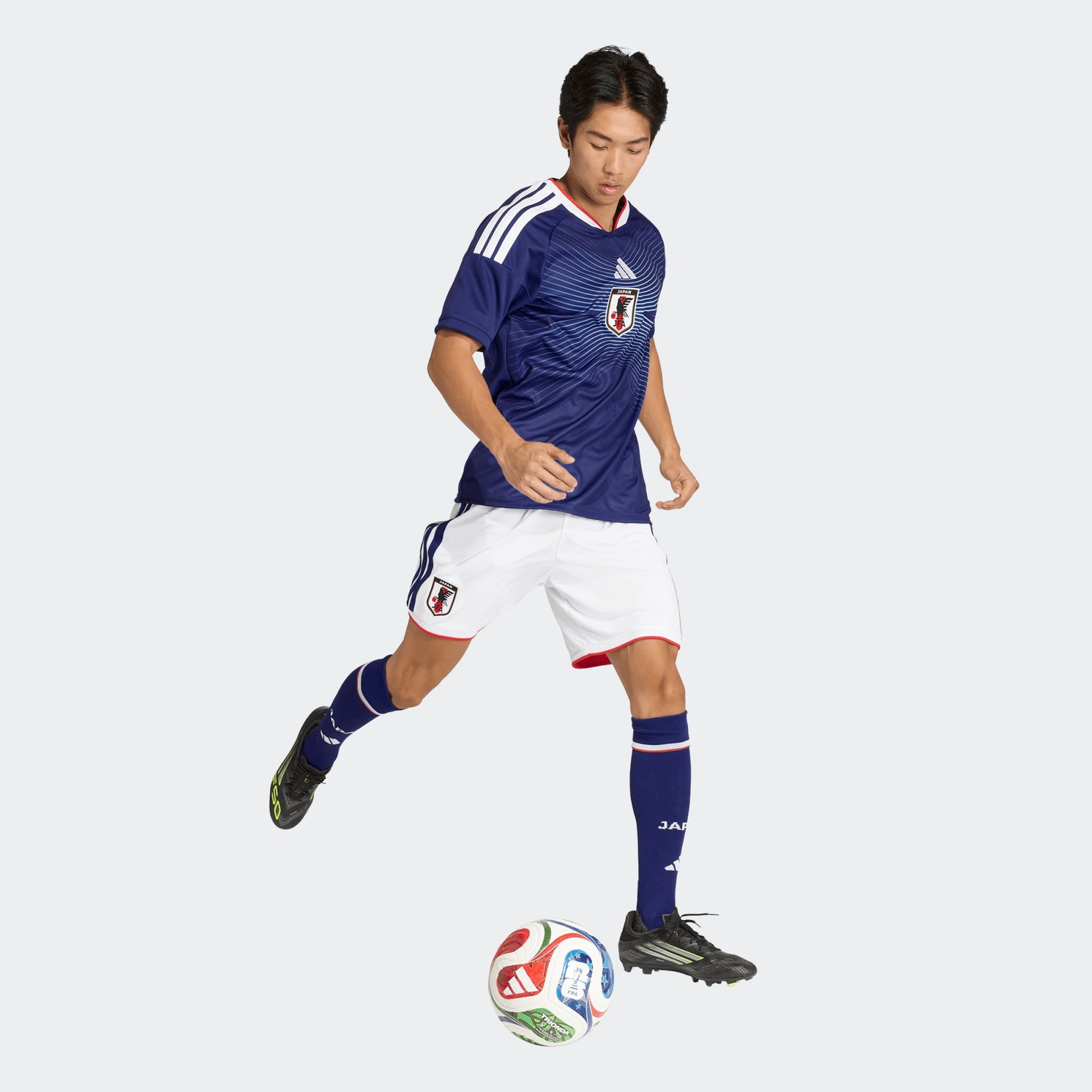 Adidas JFA Japan Home Jersey WK 2026 – officieel thuisshirt van Japan, beschikbaar bij Kickoff Antwerpen