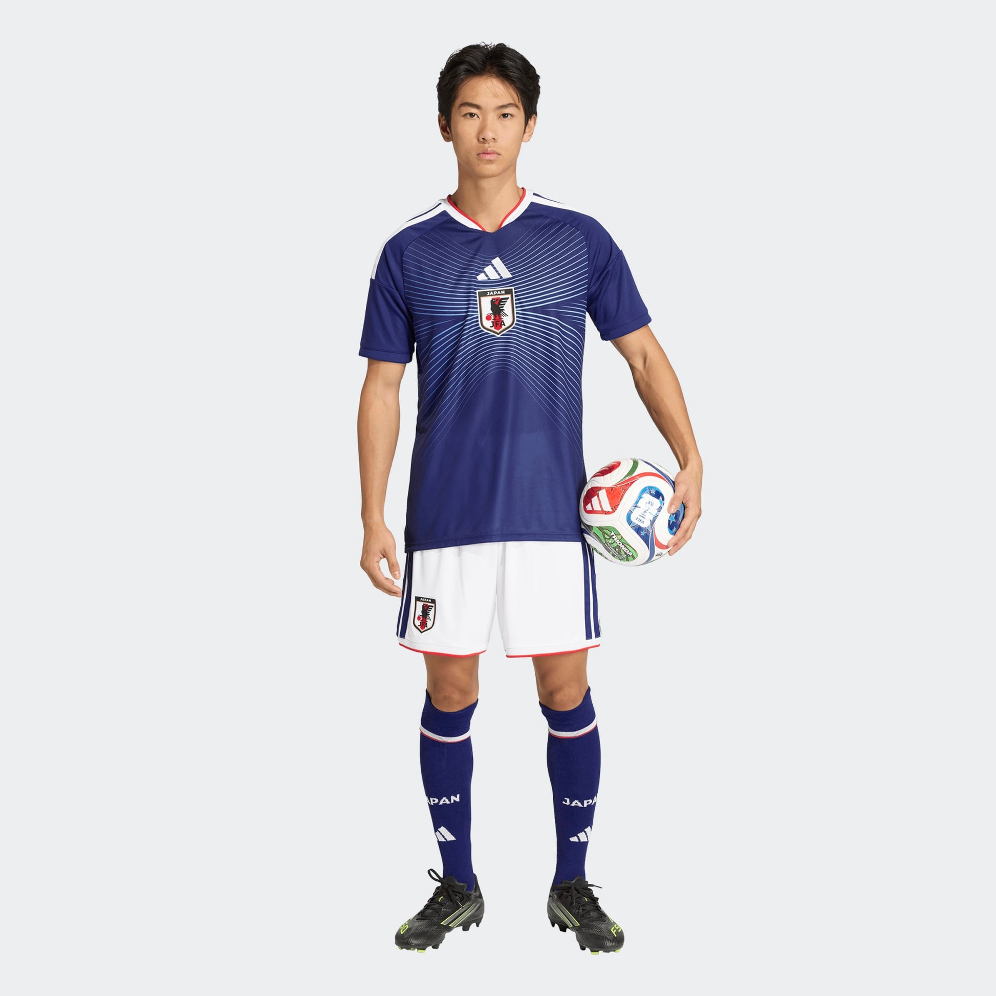 Adidas JFA Japan Home Jersey WK 2026 – officieel thuisshirt van Japan, beschikbaar bij Kickoff Antwerpen