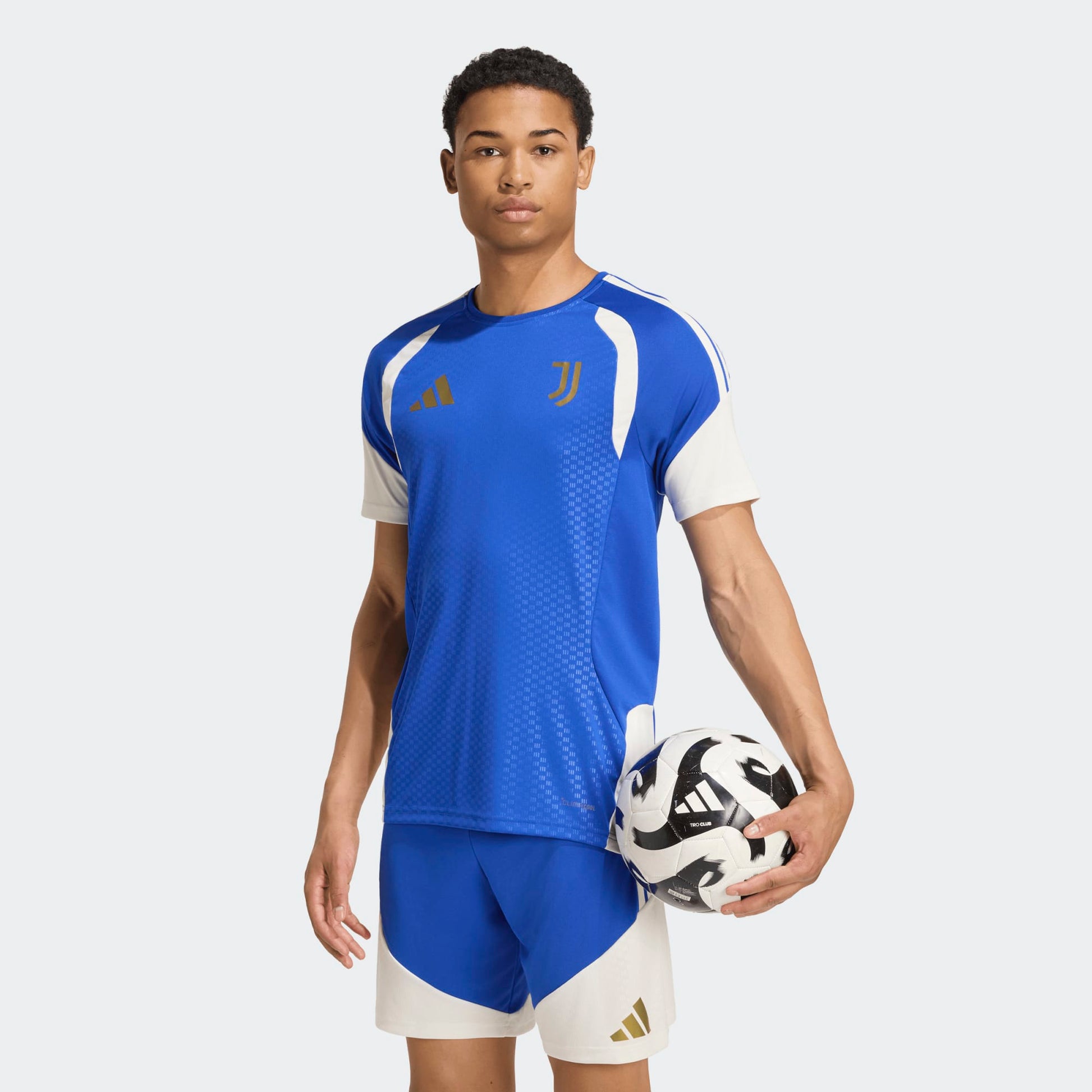 Adidas Juventus Training Jersey met Climacool technologie blauw wit heren trainingsshirt Kickoff Antwerpen de voetbalshop van Antwerpen