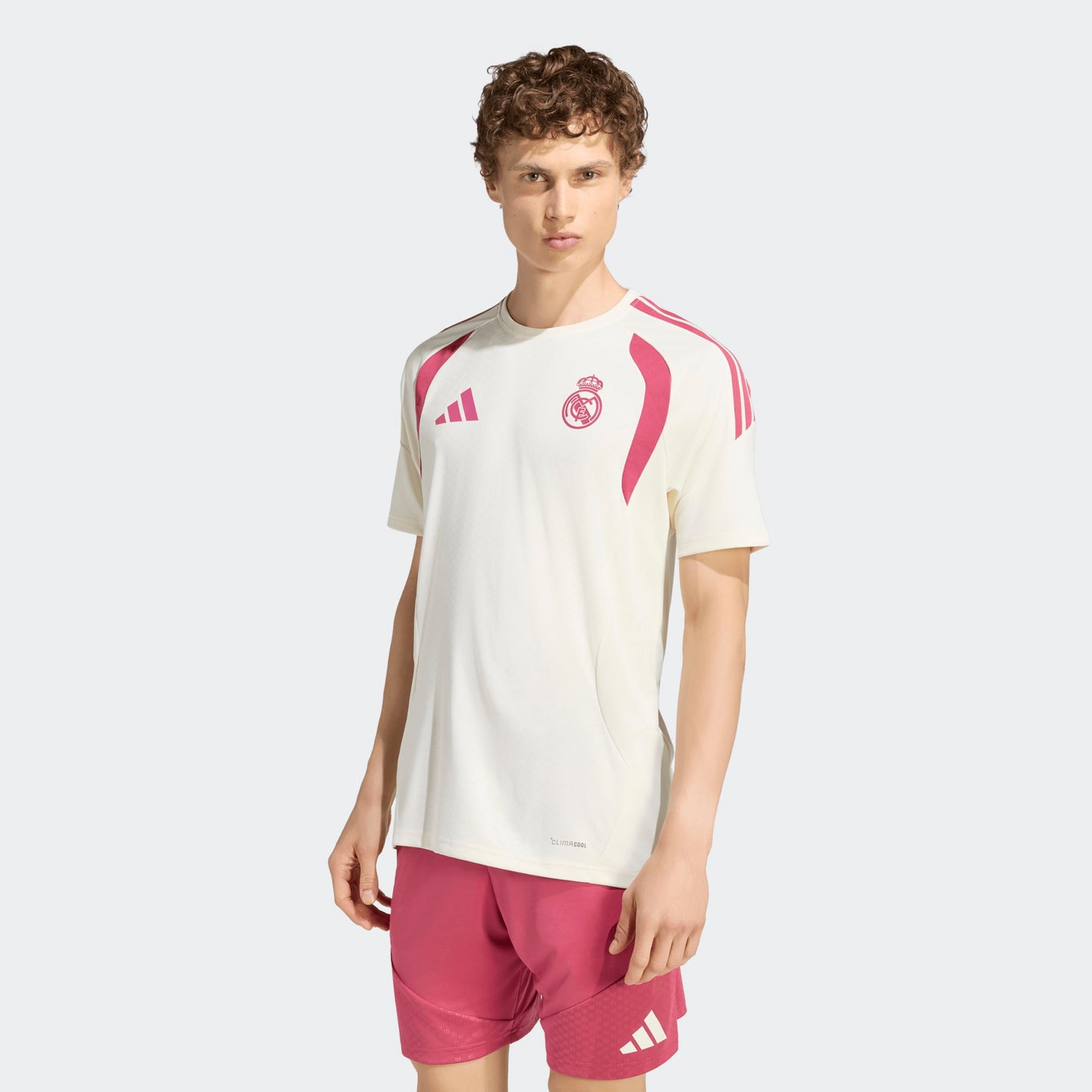 Adidas Real Madrid Training Jersey 2026-2027 officieel trainingsshirt heren wit Kickoff Antwerpen de voetbalshop van Antwerpen
