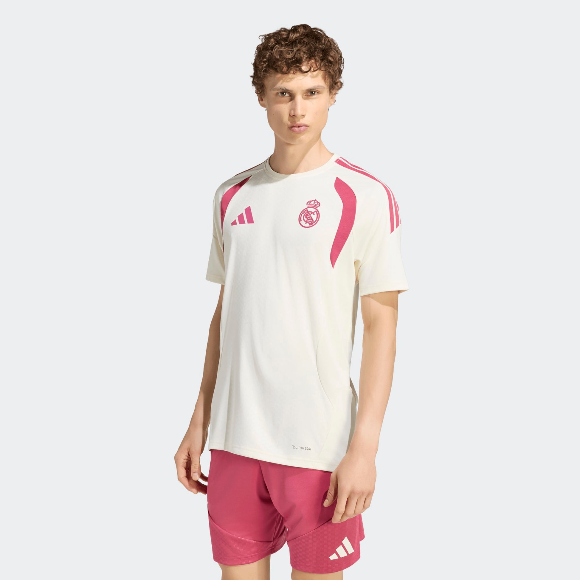 Adidas Real Madrid Training Jersey 2026-2027 officieel trainingsshirt heren wit Kickoff Antwerpen de voetbalshop van Antwerpen