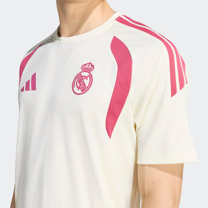 Adidas Real Madrid Training Jersey 2026-2027 officieel trainingsshirt heren wit Kickoff Antwerpen de voetbalshop van Antwerpen