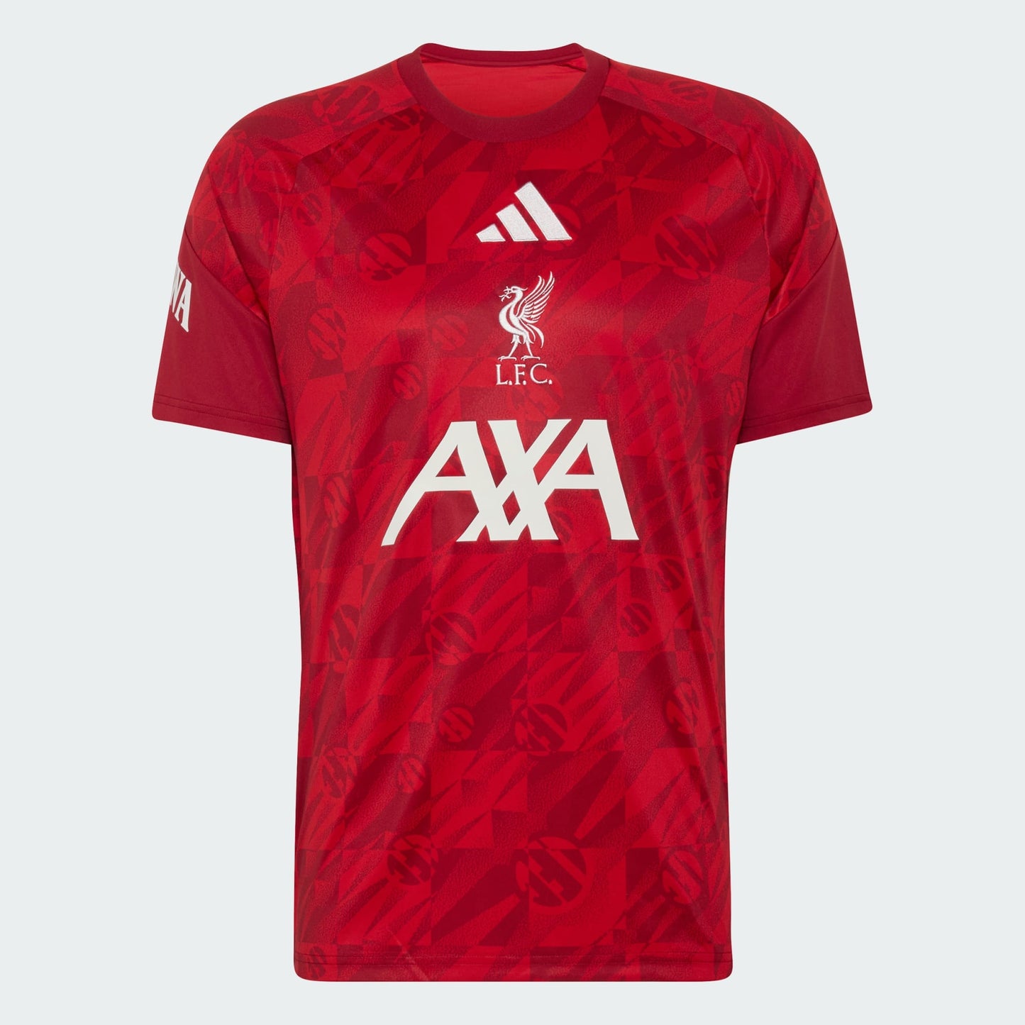 Adidas Liverpool Pre-Match Voetbalshirt 2026-2027 warming-up shirt heren rood wit Kickoff Antwerpen de voetbalshop van Antwerpen