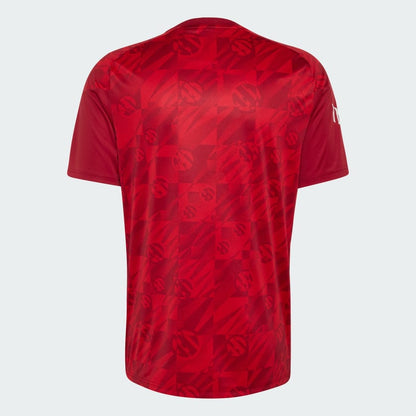 Adidas Liverpool Pre-Match Voetbalshirt 2026-2027 warming-up shirt heren rood wit Kickoff Antwerpen de voetbalshop van Antwerpen