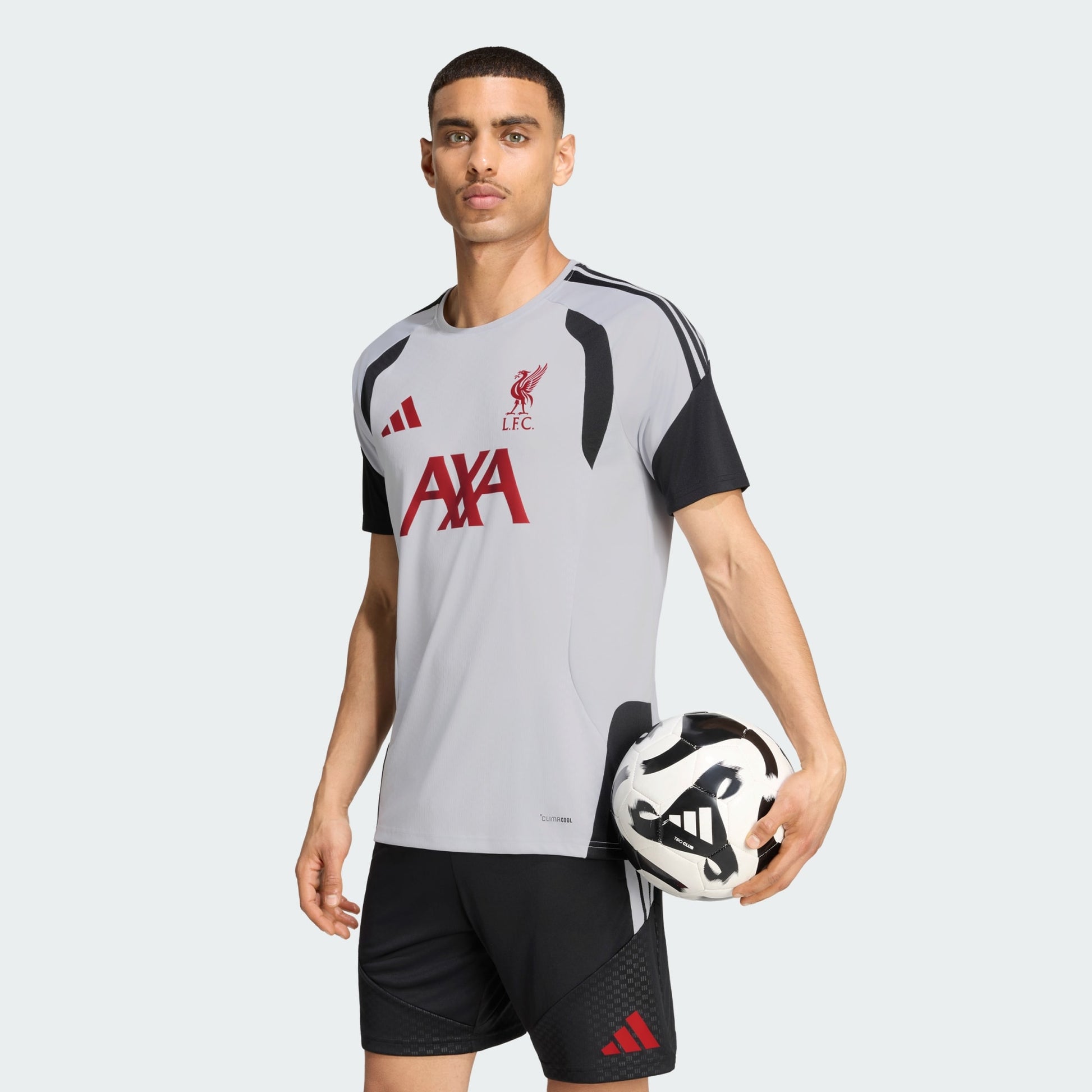 Adidas Liverpool Training Jersey 2026-2027 officieel trainingsshirt heren grijs Kickoff Antwerpen de voetbalshop van Antwerpen