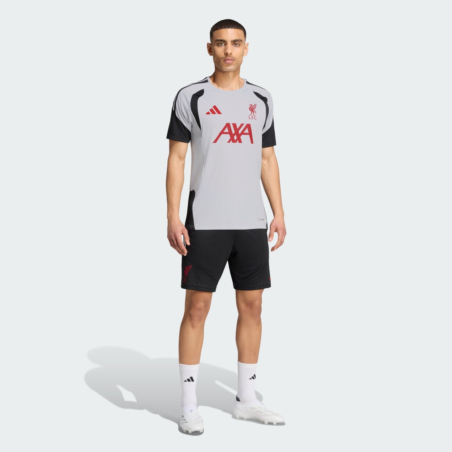Adidas Liverpool Training Jersey 2026-2027 officieel trainingsshirt heren grijs Kickoff Antwerpen de voetbalshop van Antwerpen