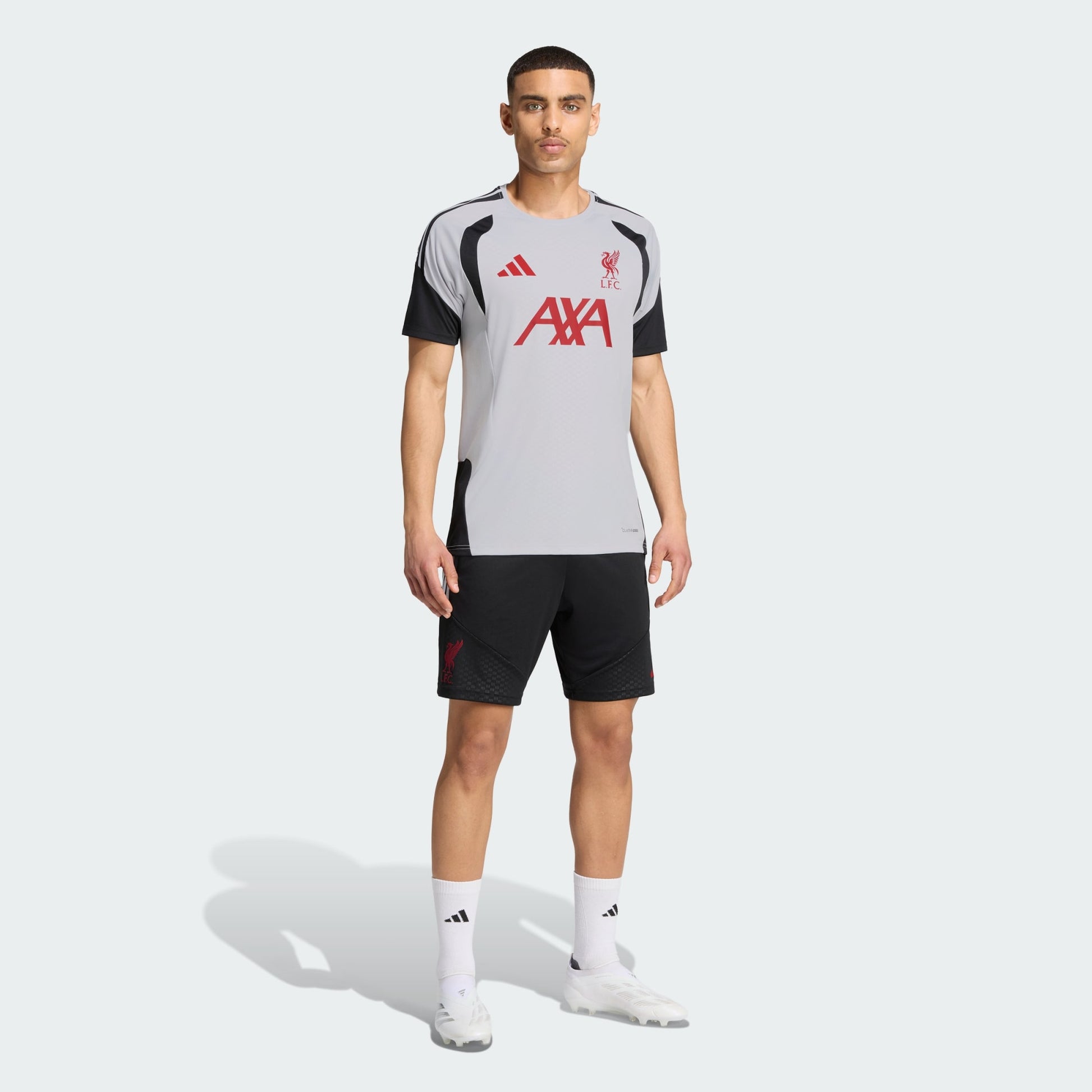 Adidas Liverpool Training Jersey 2026-2027 officieel trainingsshirt heren grijs Kickoff Antwerpen de voetbalshop van Antwerpen