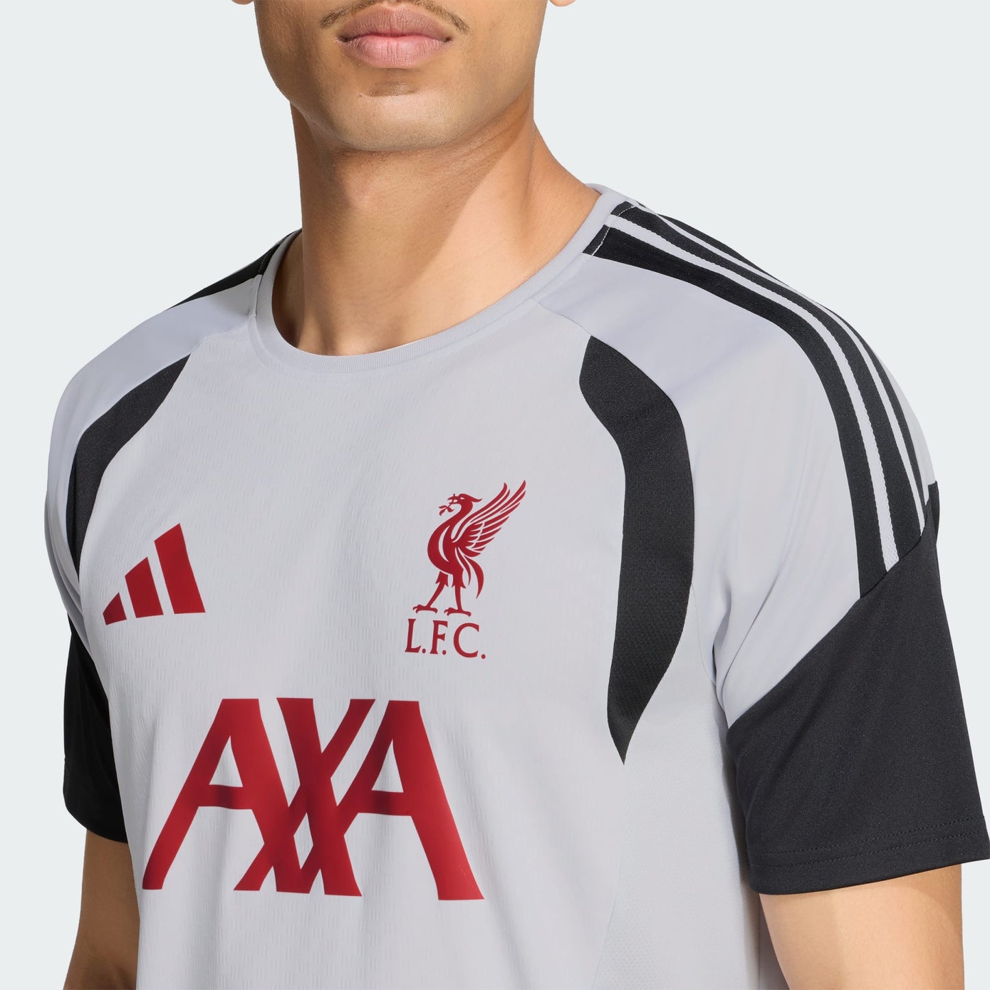 Adidas Liverpool Training Jersey 2026-2027 officieel trainingsshirt heren grijs Kickoff Antwerpen de voetbalshop van Antwerpen