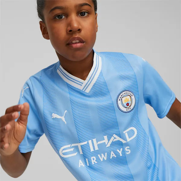 PUMA MANCHESTER CITY HOME JERSEY SHIRT JUNIOR 2023-2024