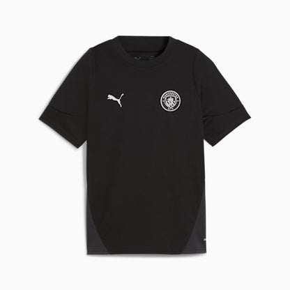 Puma Manchester City training shirt jeugd 2025 2026 met officieel clublogo en DryCELL technologie. kickoff antwerpen voetbalshop