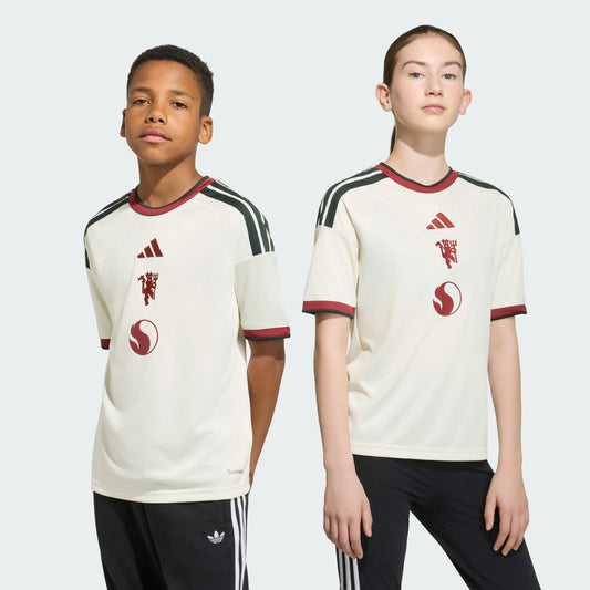 adidas Manchester United derde shirt 2026 2027 junior kind verkrijgbaar bij Kickoff Antwerpen de voetbalshop van Antwerpen