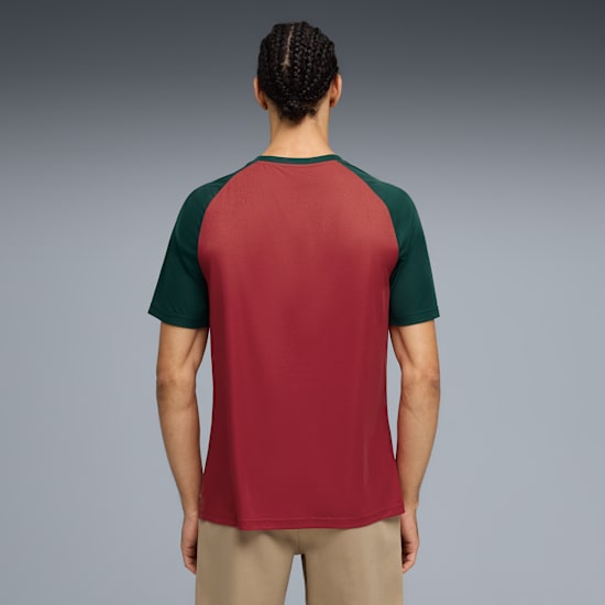 Grafische Puma FRMF Marokko Warm-Up Jersey WK 2026 met officieel bondsembleem, verkrijgbaar bij Kickoff Antwerpen dé voetbalshop van stad.