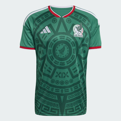 Adidas FMF Thuisshirt 2026 voor heren – Officieel Mexico voetbalshirt voor het WK in Amerika, Canada, en Mexico – Beschikbaar bij Kickoff Antwerpen. voetbalshop