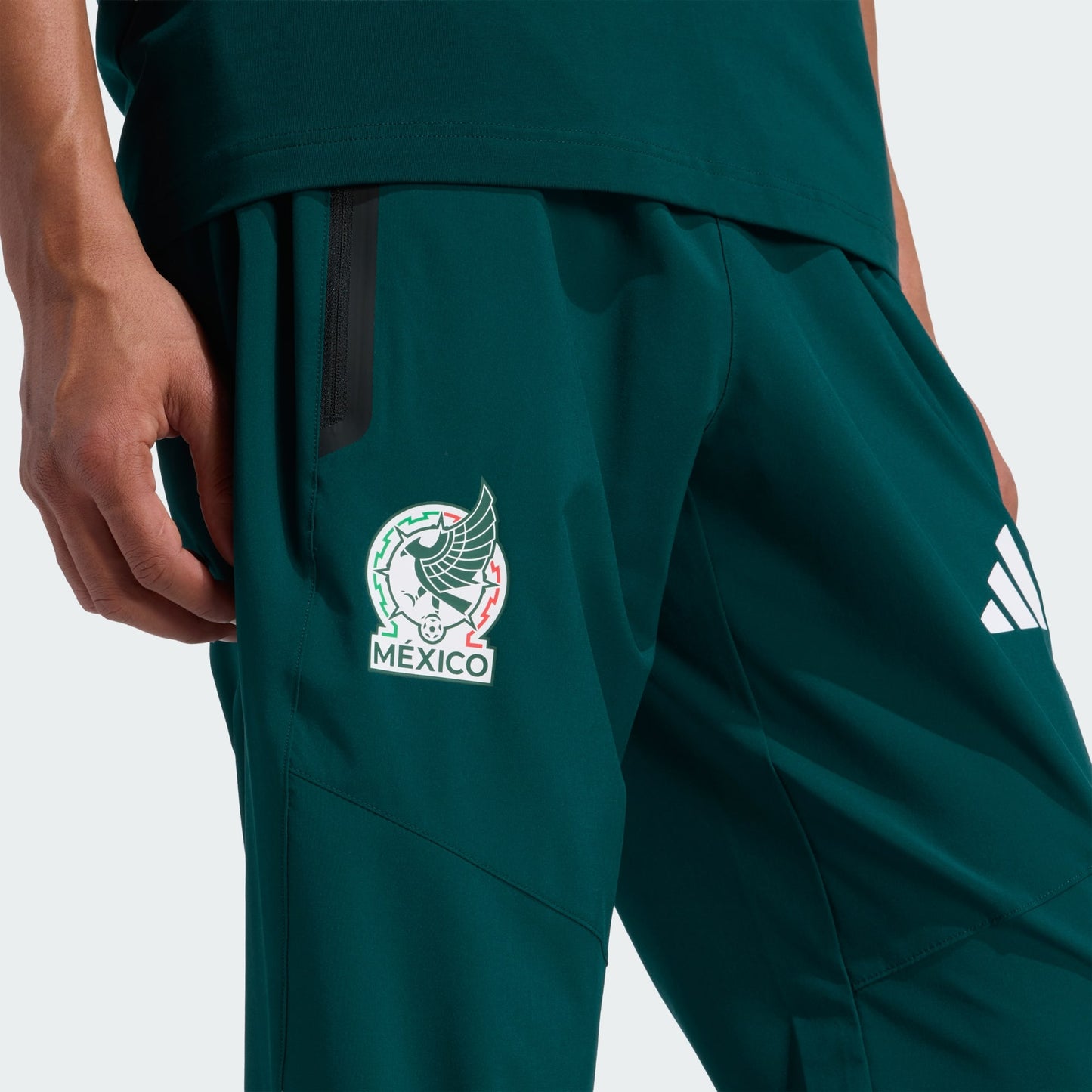 Adidas FMF Mexico Travel Pants groen, , Kickoff Antwerpen. voetbalshop