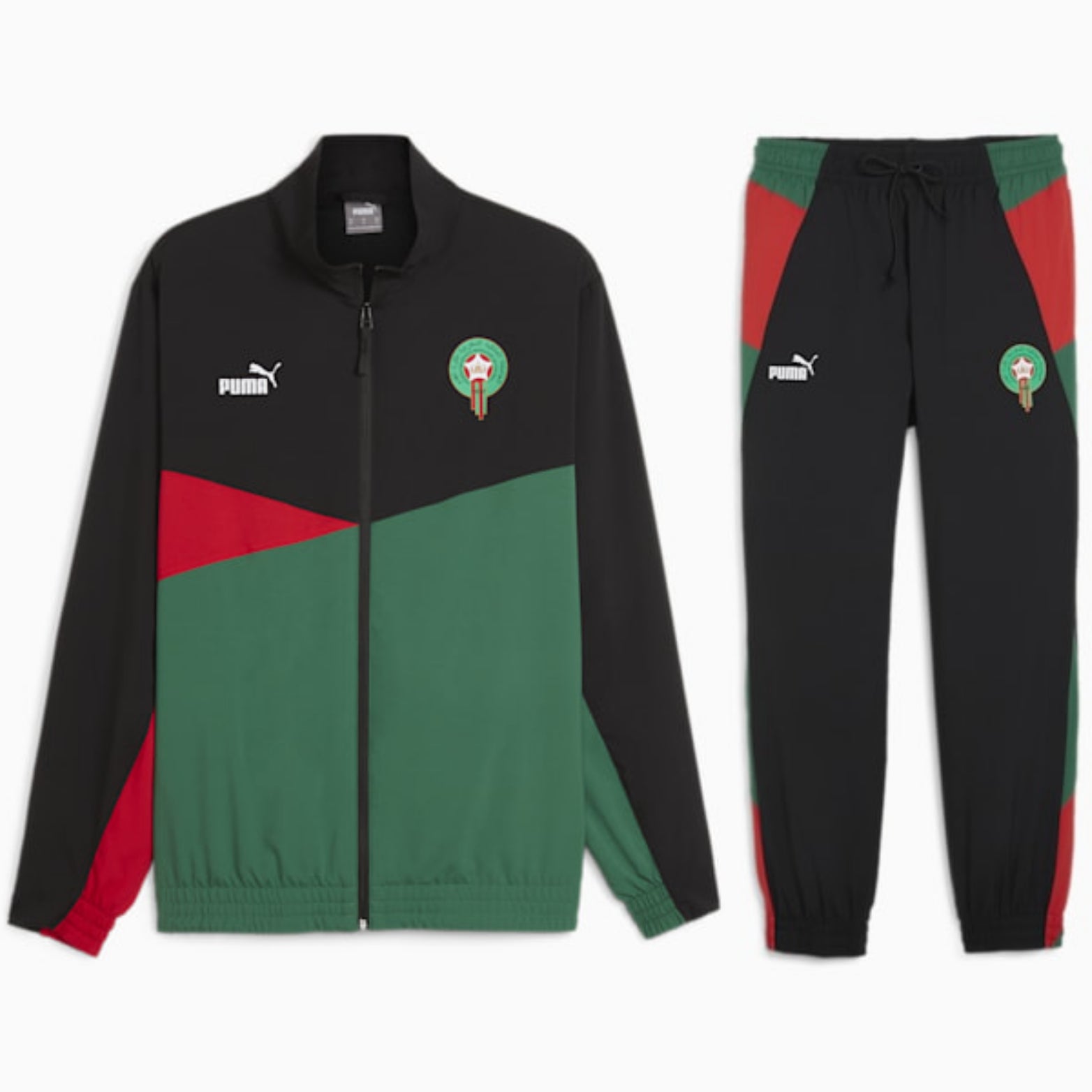 Puma FRMF Marokko Woven Trainingspak - Kickoff Antwerpen