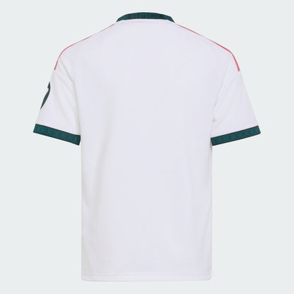 Adidas Real Madrid Home Youth Kit 2026-2027 compleet kindertenue wit shirt short kousen Kickoff Antwerpen de voetbalshop van Antwerpen