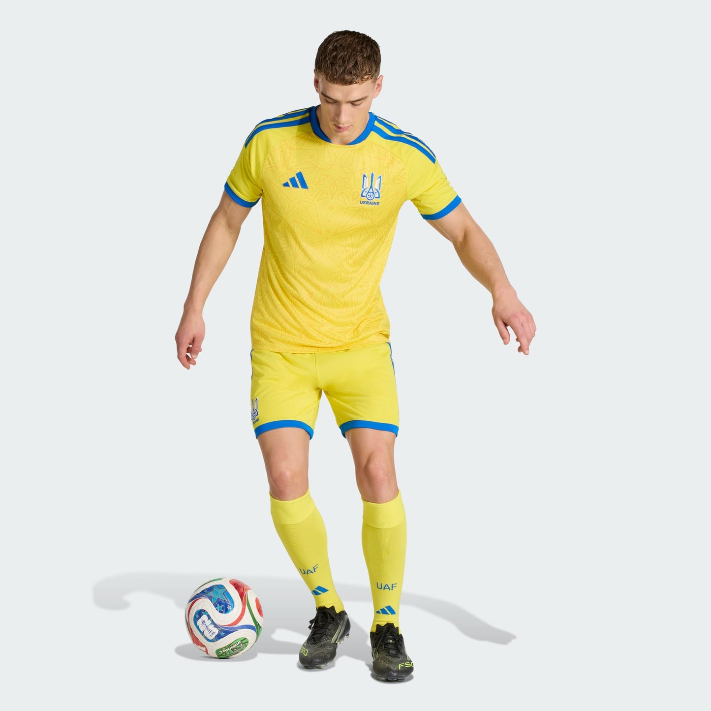 ADIDAS UAF UKRAINE HOME FOOTBALL SHIRT JERSEY