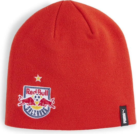 PUMA FC Red Bull Salzburg Beanie rood wit officiële clubmuts verkrijgbaar bij Kickoff Antwerpen voetbalshop.