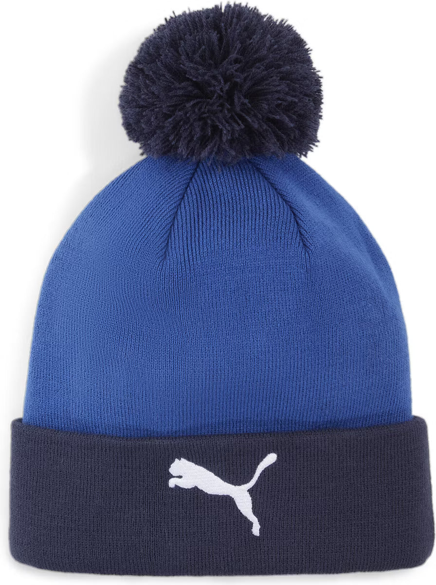 PUMA FC Red Bull Salzburg Beanie BLAUW rood wit officiële clubmuts verkrijgbaar bij Kickoff Antwerpen voetbalshop.