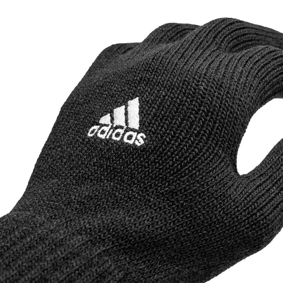 ADIDAS TIRO handschoenen geweven stof zwart close-up. Essentiële accessoire voor voetbaltraining, nu in de Voetbalshop Kickoff Antwerpen