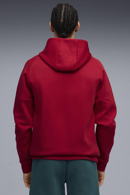 Puma FRMF Marokko PumaTech Sweat Full Zip Trainingspak WK 2026 met officieel Marokkaans bondsembleem, verkrijgbaar bij Kickoff Antwerpen dé voetbalshop van stad.